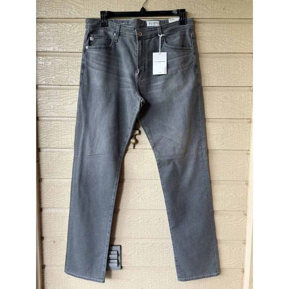 AG Adriano Goldschmied men Dover Wash Everett Slim Straight Jean size 36x34 $210